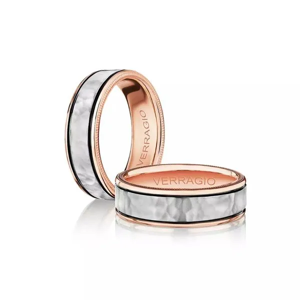 Verragio 7MM Hammered Finish Wedding Band Harris Jeweler Troy, OH