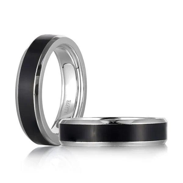 A.Jaffe Ceramic Expandable 6MM Wedding Band Harris Jeweler Troy, OH