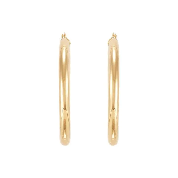 50MM Gold Hoop Earrings Harris Jeweler Troy, OH