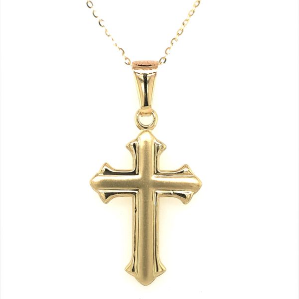 14KY Gents Cross Necklace Harris Jeweler Troy, OH