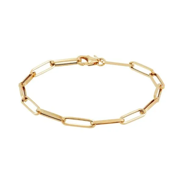 Gold 3.9MM Paperclip Bracelet Harris Jeweler Troy, OH