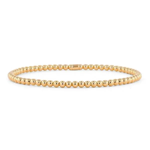 18K Yellow Gold Flexi Stretch Bracelet Harris Jeweler Troy, OH