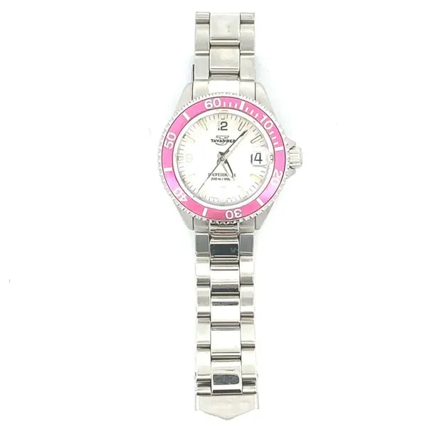Pre-Owned Tavannes Pink Bezel Watch Harris Jeweler Troy, OH