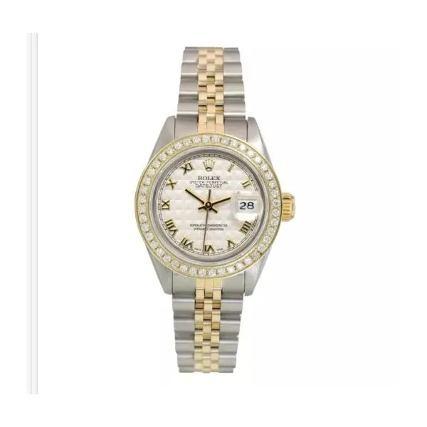 Pre-Owned Rolex 26 Millimeter 18K/SS Datejust with Diamond Dial Harris Jeweler Troy, OH