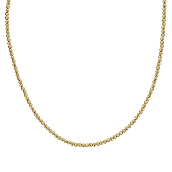 Gold-Filled 2MM Bead Necklace Harris Jeweler Troy, OH