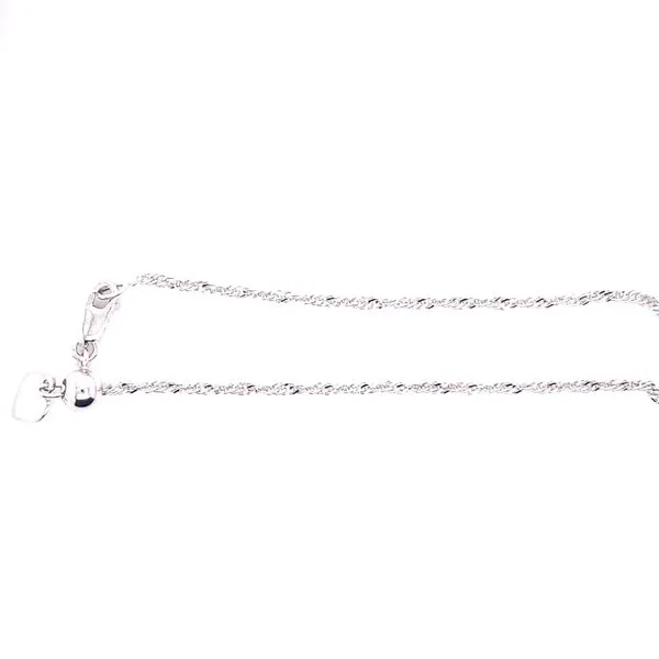 Sterling Silver Adjustable Singapore Chain Harris Jeweler Troy, OH