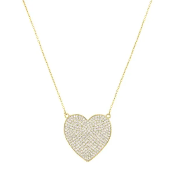Melinda Maria XL You Have My Heart Pave Necklace Harris Jeweler Troy, OH