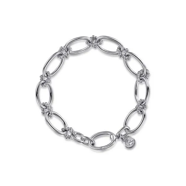 Sterling Silver Oval Link Bracelet Harris Jeweler Troy, OH