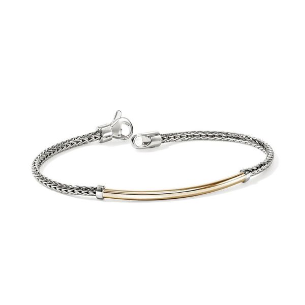 John Hardy Essentials 14K/SS Bar Bracelet Harris Jeweler Troy, OH