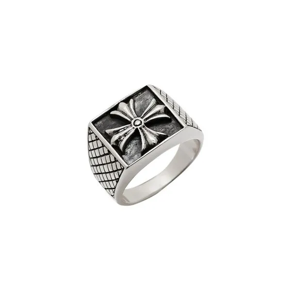 Silver Maltese Cross Ring Harris Jeweler Troy, OH