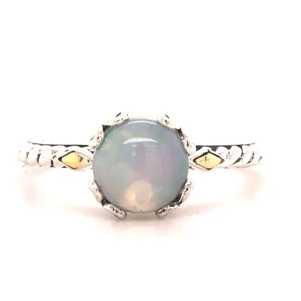Silver Birthstone Ring in Opal Harris Jeweler Troy, OH