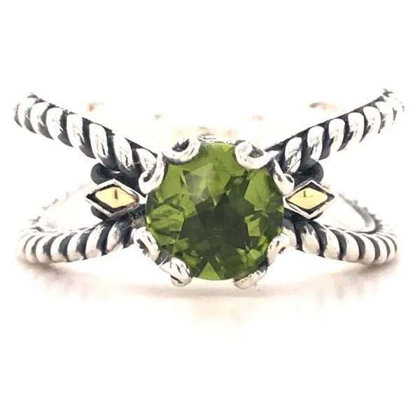 Peridot X Design Birthstone Ring Harris Jeweler Troy, OH