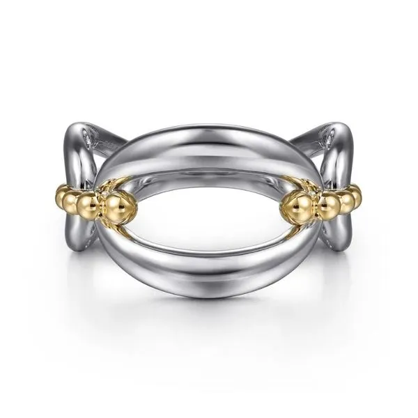 Gabriel & Co Bujukan Link Ring Harris Jeweler Troy, OH