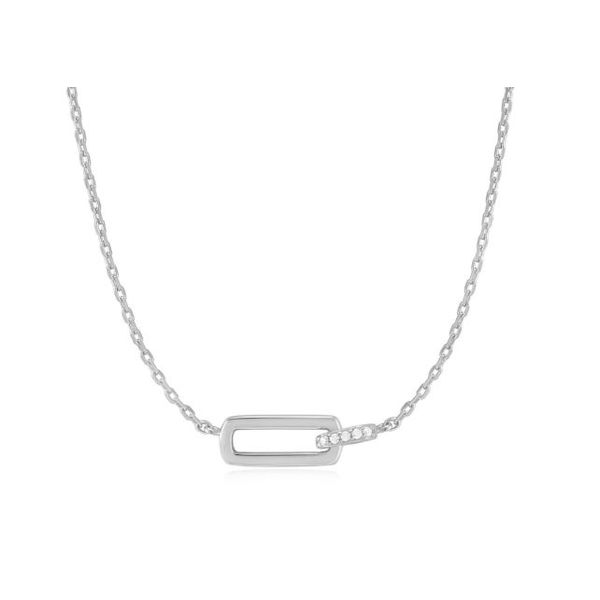 Ania Haie Silver Glam Interlock Necklace Harris Jeweler Troy, OH