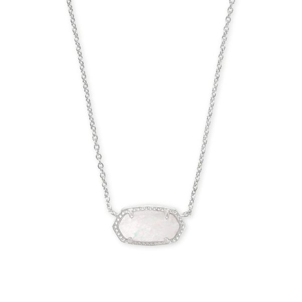 Kendra Scott White Opal Cross Pendant Necklace