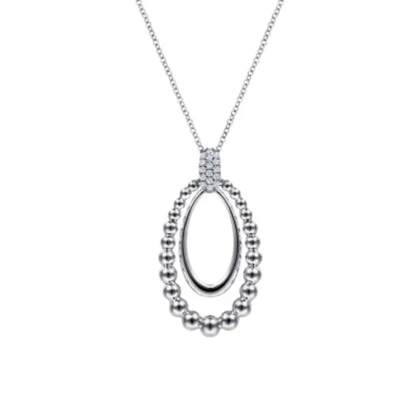 Award Winning Sterling Silver Teardrop Pendant Harris Jeweler Troy, OH