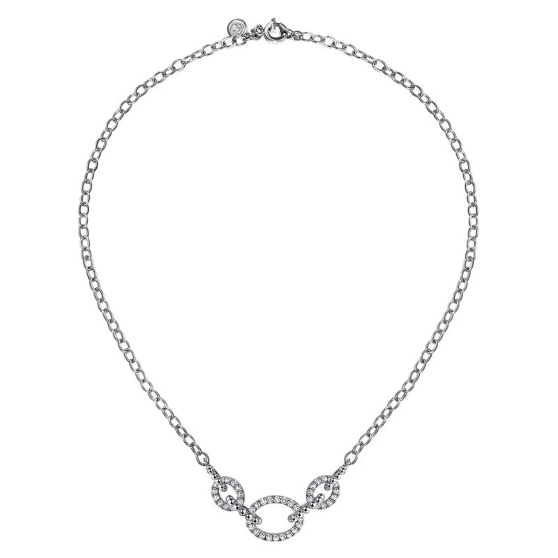 Gabriel & Co Bujukan Link Chain Necklace Image 2 Harris Jeweler Troy, OH