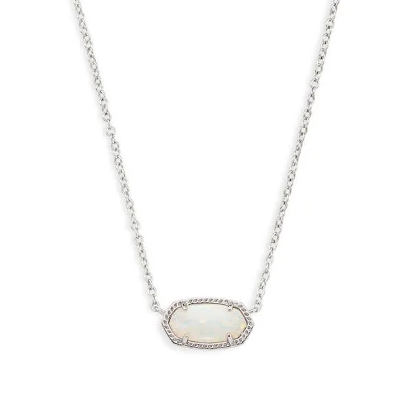 Kendra Scott Elisa Necklace in White Opal Harris Jeweler Troy, OH