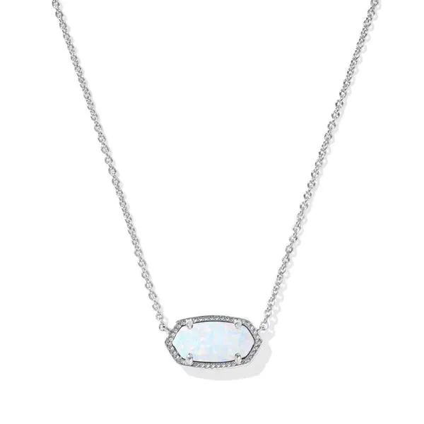 Kendra Scott Elisa Necklace in White Opal Harris Jeweler Troy, OH