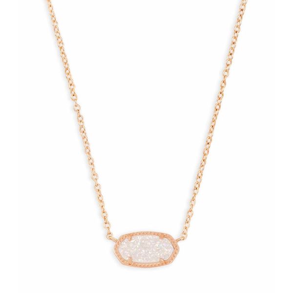 Kendra Scott Elisa Necklace in Iridescent Drusy Harris Jeweler Troy, OH