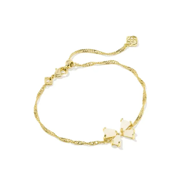 Kendra Scott Blair Bow Bracelet in Iridescent Drusy Harris Jeweler Troy, OH