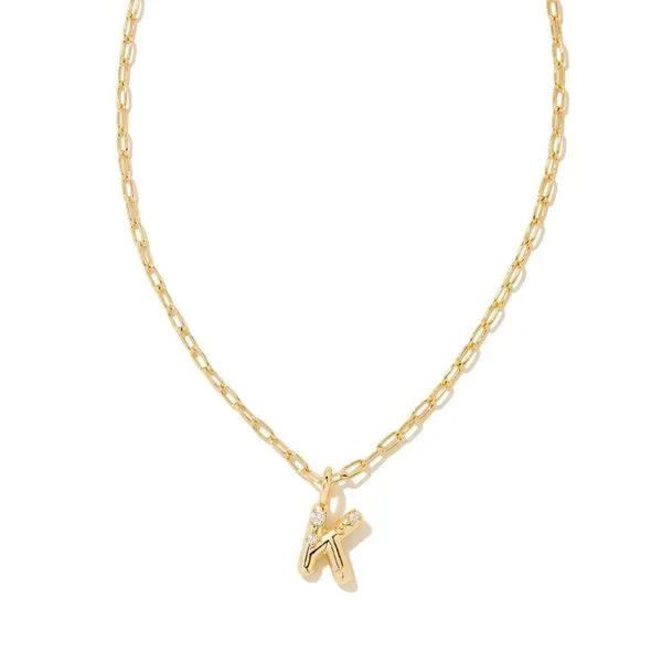 Kendra Scott Crystal 'K' Initial Necklace Harris Jeweler Troy, OH