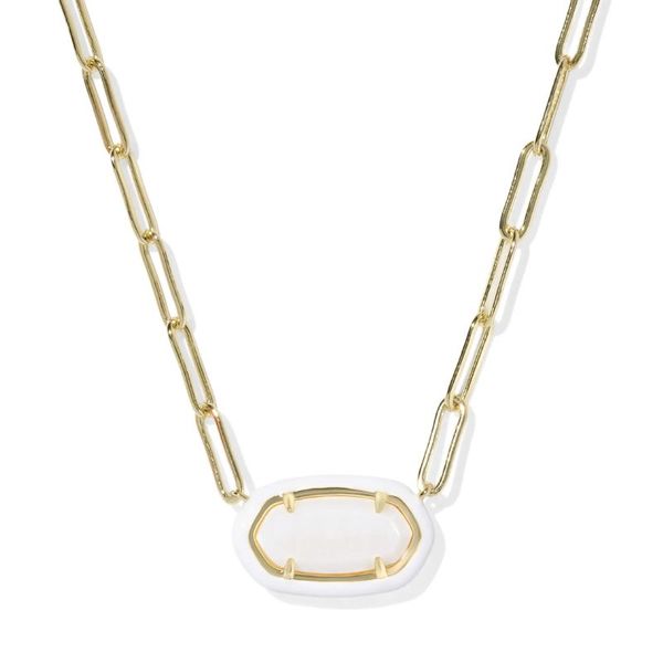 Kendra Scott Elisa Enamel Paperclip Necklace Harris Jeweler Troy, OH