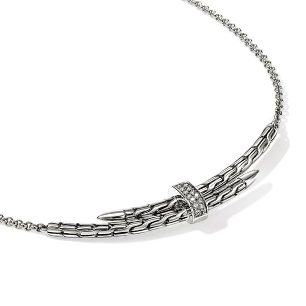 John Hardy Diamond Spear Necklace Image 2 Harris Jeweler Troy, OH