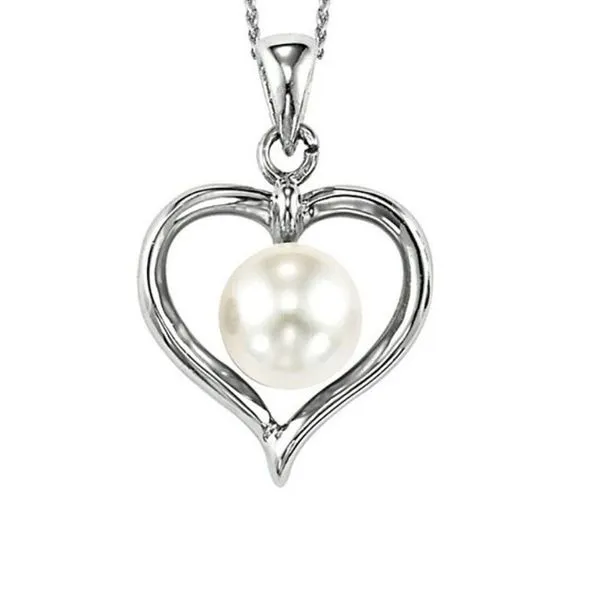 Heart Shape Pearl Necklace Harris Jeweler Troy, OH
