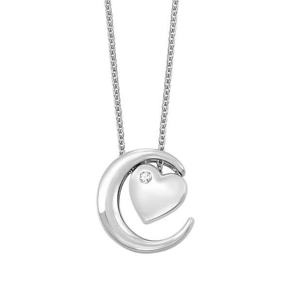 Moon and Heart Diamond Pendant Harris Jeweler Troy, OH