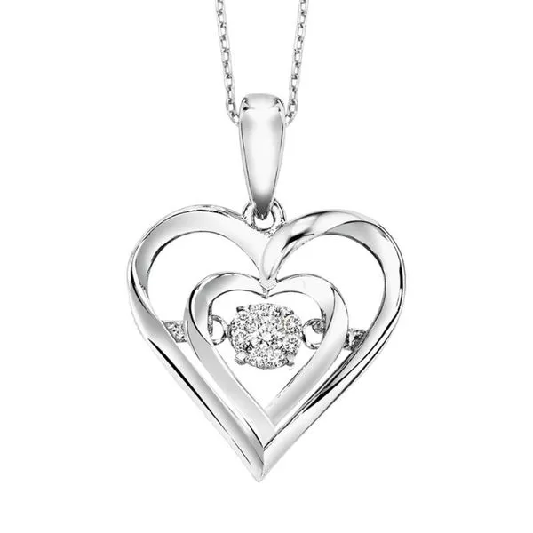 Rhythm of Love Diamond Heart Necklace Harris Jeweler Troy, OH