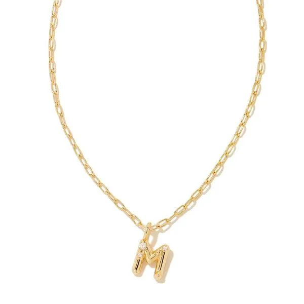 Kendra Scott Crystal 'M' Initial Necklace Harris Jeweler Troy, OH