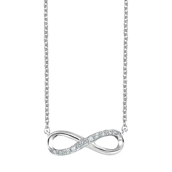 Diamond Infinity Necklace Harris Jeweler Troy, OH