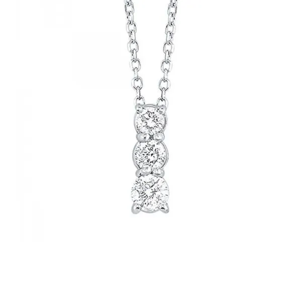 1/4CTW Diamond 3-Stone Necklace Harris Jeweler Troy, OH