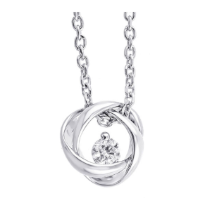 Diamond Love Knot Necklace Harris Jeweler Troy, OH