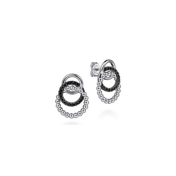 Sterling Silver Triple Circle Earrings Harris Jeweler Troy, OH