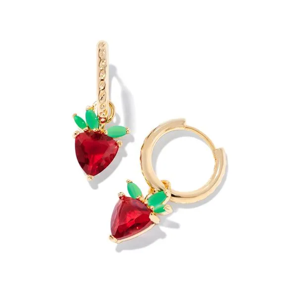 Kendra Scott Strawberry Huggie Hoop Earrings Harris Jeweler Troy, OH