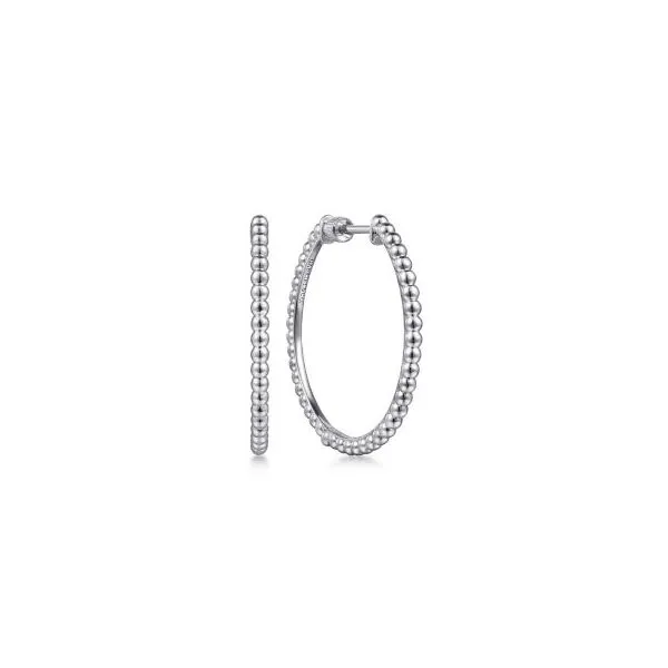 Sterling Silver 30mm Hoop Earrings Harris Jeweler Troy, OH