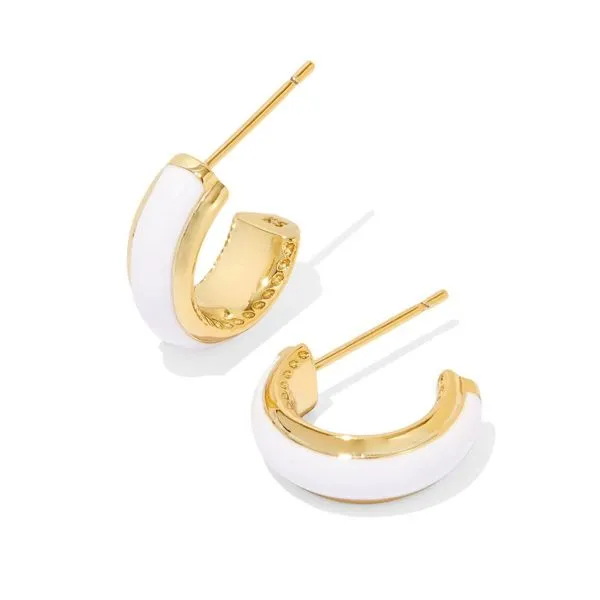 Kendra Scott Ainsley Enamel Hoop Earrings Harris Jeweler Troy, OH