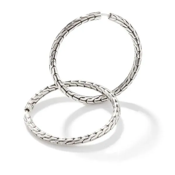 John Hardy Essentials Medium Hoop Earrings Harris Jeweler Troy, OH