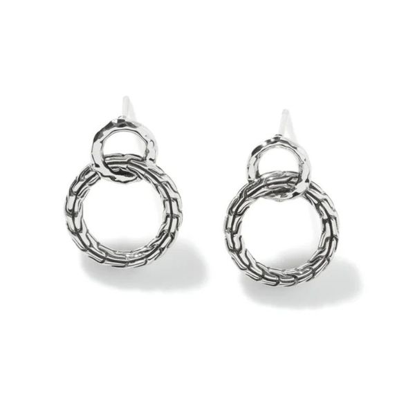 John Hardy Essentials Interlinking Circle Earrings Harris Jeweler Troy, OH