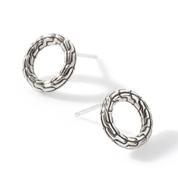 John Hardy Essentials Round Stud Earrings Harris Jeweler Troy, OH