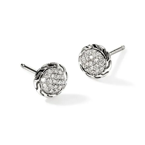 John Hardy Essentials Diamond Stud Earrings Harris Jeweler Troy, OH