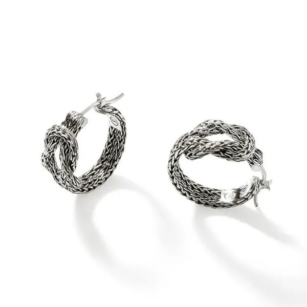 John Hardy Love Knot Hoop Earrings Harris Jeweler Troy, OH