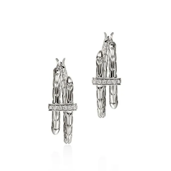 John Hardy Diamond Spear Earrings Harris Jeweler Troy, OH
