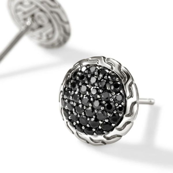John Hardy Essentials Black Sapphire Earrings Image 2 Harris Jeweler Troy, OH