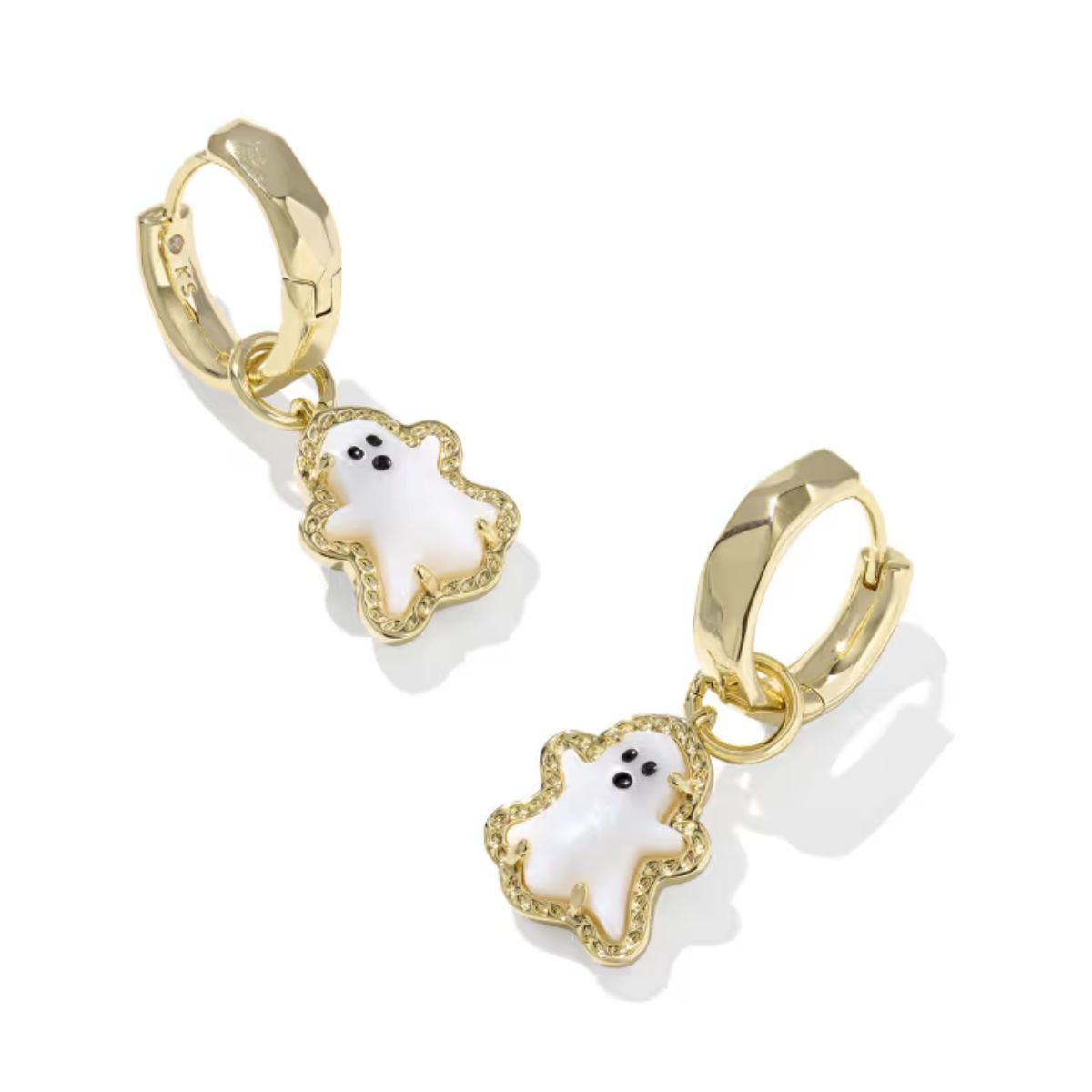 Kendra Scott Ghost Huggie Earrigs Harris Jeweler Troy, OH