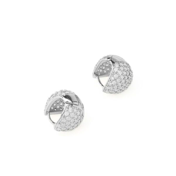 Melinda Maria Lil' Norah Pave Earrings Image 2 Harris Jeweler Troy, OH