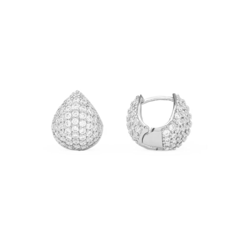 Melinda Maria Lil' Norah Pave Earrings Image 2 Harris Jeweler Troy, OH