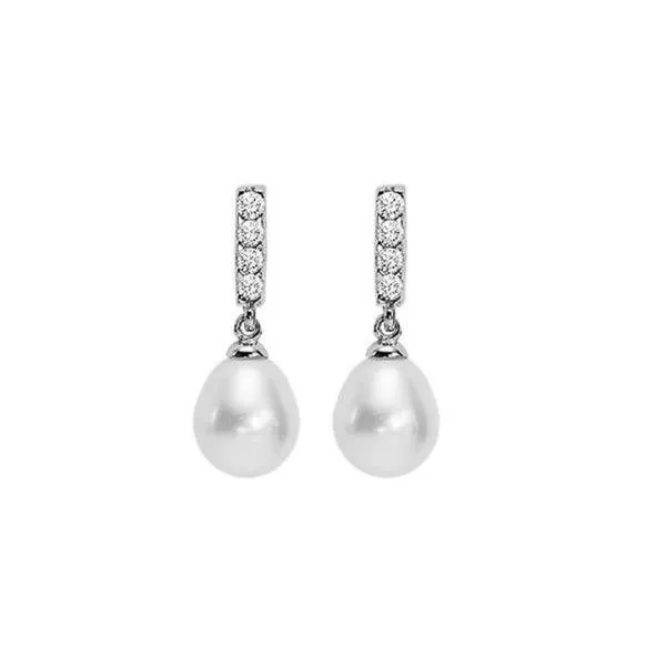 Pearl Drop Earrings Harris Jeweler Troy, OH